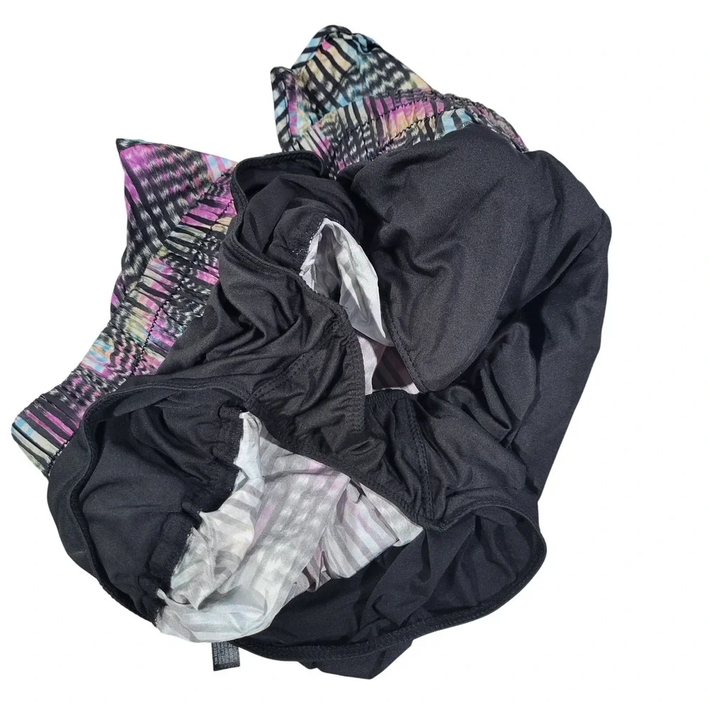 Free People‎ Athletic Shorts High Rise Printed Pull-On Euphoria Print Size L